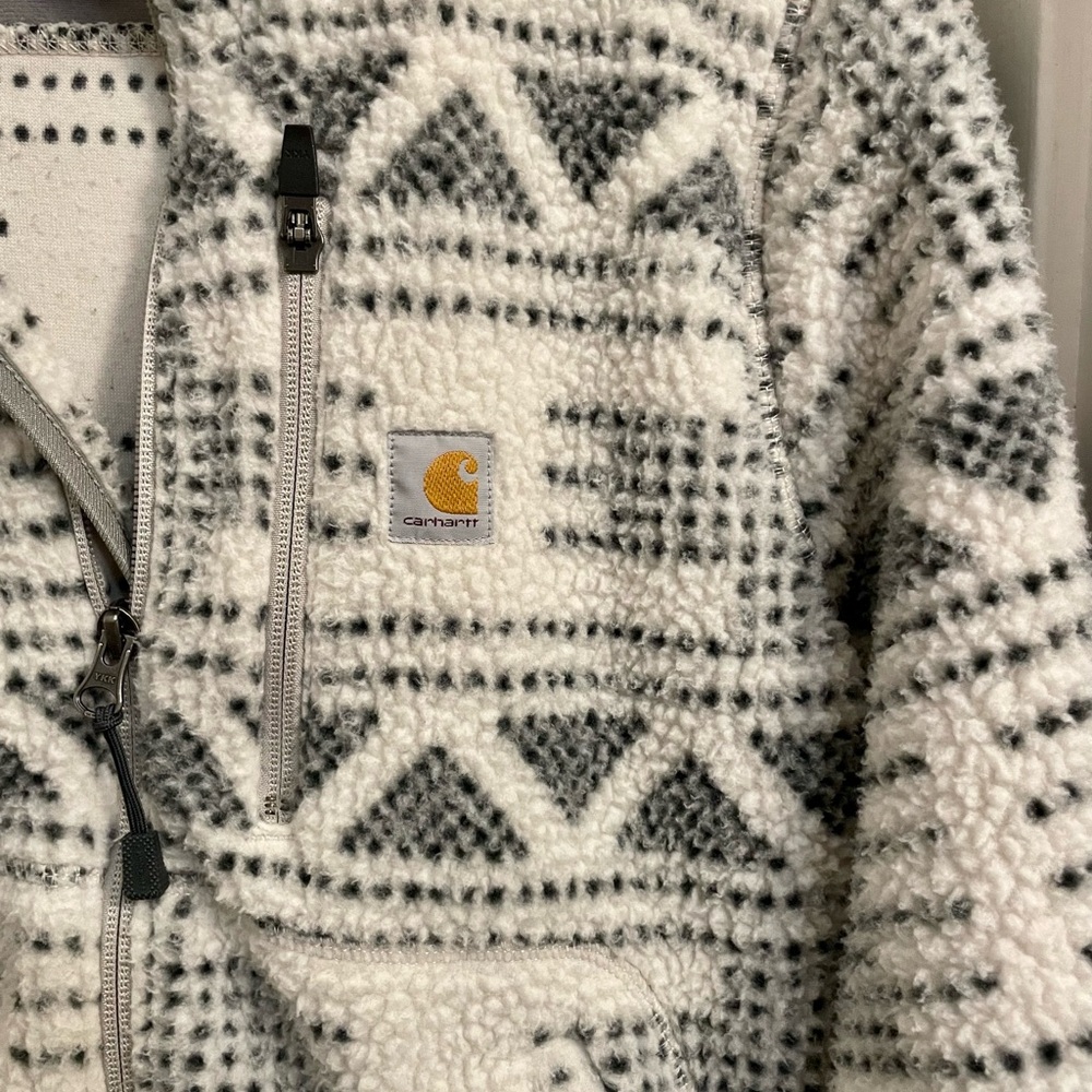 Carhartt Patterned Sherpa Zip Jacket - Picture 2 of 4
